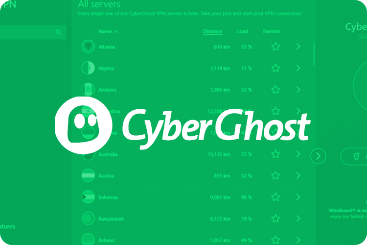 CyberGhost Featured image für VPN Casinos