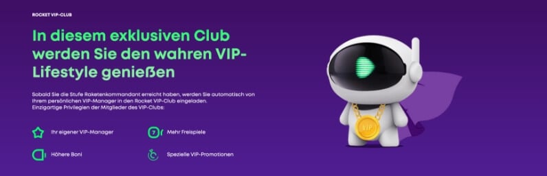 rocket casino vip